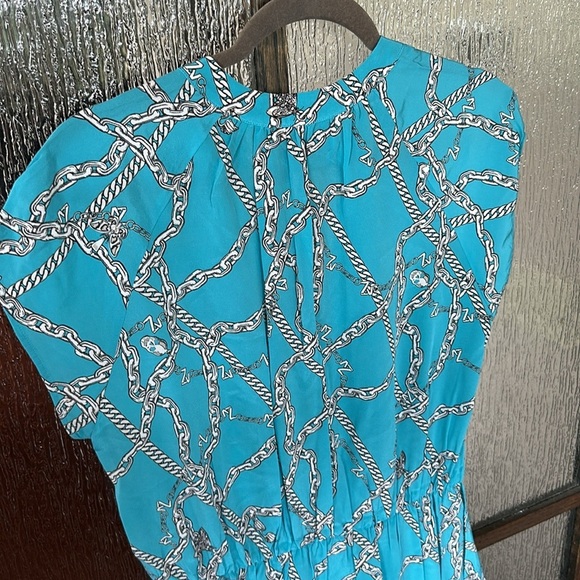 Zadig &Voltaire Elegant Turquoise Patterned Dress size Medium - Picture 15 of 15